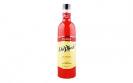 Davinci Classic Peach Flavoured Syrup  Glass Bottle  750 millilitre